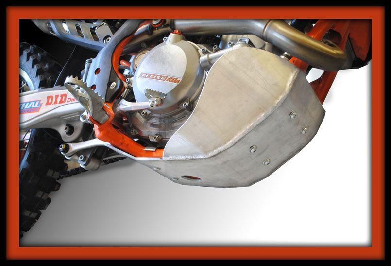SKID PLATE HD ALUMINIUM ENDURO 13-15 KTM SX-F 450, 493 RICOCHET - Image 2