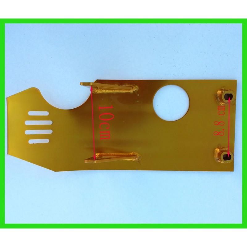 SKIDPLATE PIT BIKE UNIVERSAL, CRF50/70 STYLE WILL FIT MOST, TM550-TM553 BLACK - Image 2