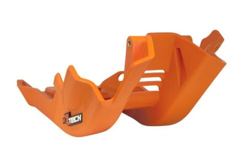 PLASTIC SKID PLATE KTM 125/150 2023-24, RTECH R-PMKTMAR0154, PLASTIC ENGINE COVER