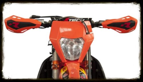 HP1 HANDGUARD KTM STYLE GREEN, RTECH R-REPPMHP1VE0, MX/ENDURO, HUSQVARNA KTM FITMENT