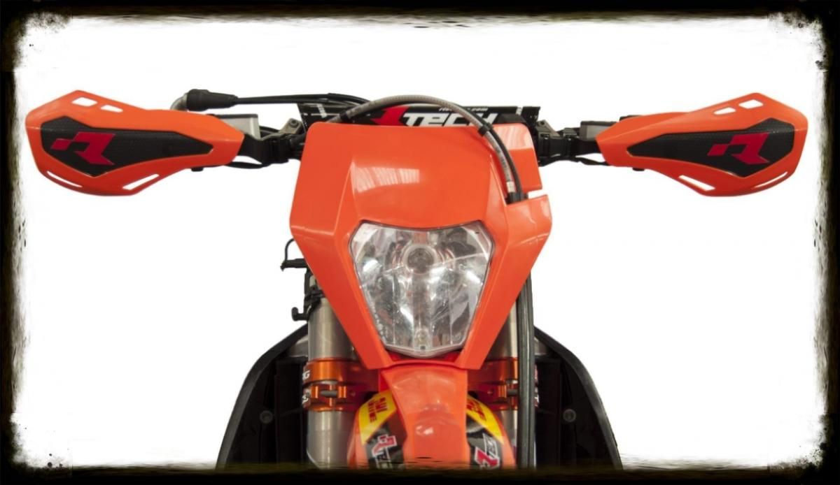 HP1 HANDGUARD KTM STYLE NEON YELLOW, RTECH R-REPPMHP1GF0, MX/ENDURO, HUSQVARNA KTM FITMENT