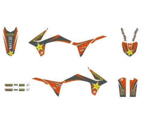 11-12 KTM SXF/SX ROCKSTAR ENERGY, ROCKSTAR TEAM BLACKBIRD, FULL KIT 8537L - Image 3