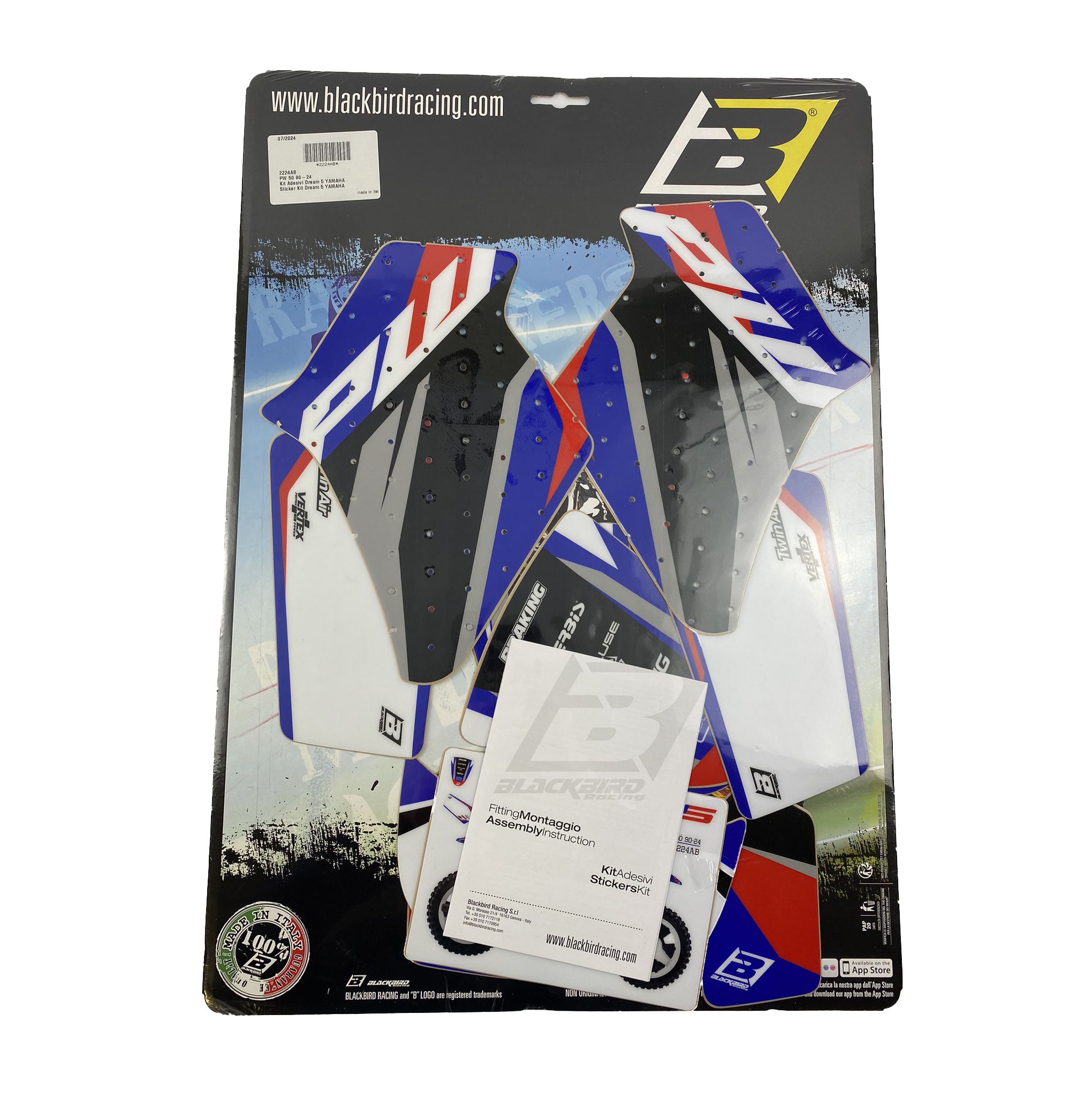 90-24 PW50 DREAM 5 BLACKBIRD, DECAL KIT 2224AB