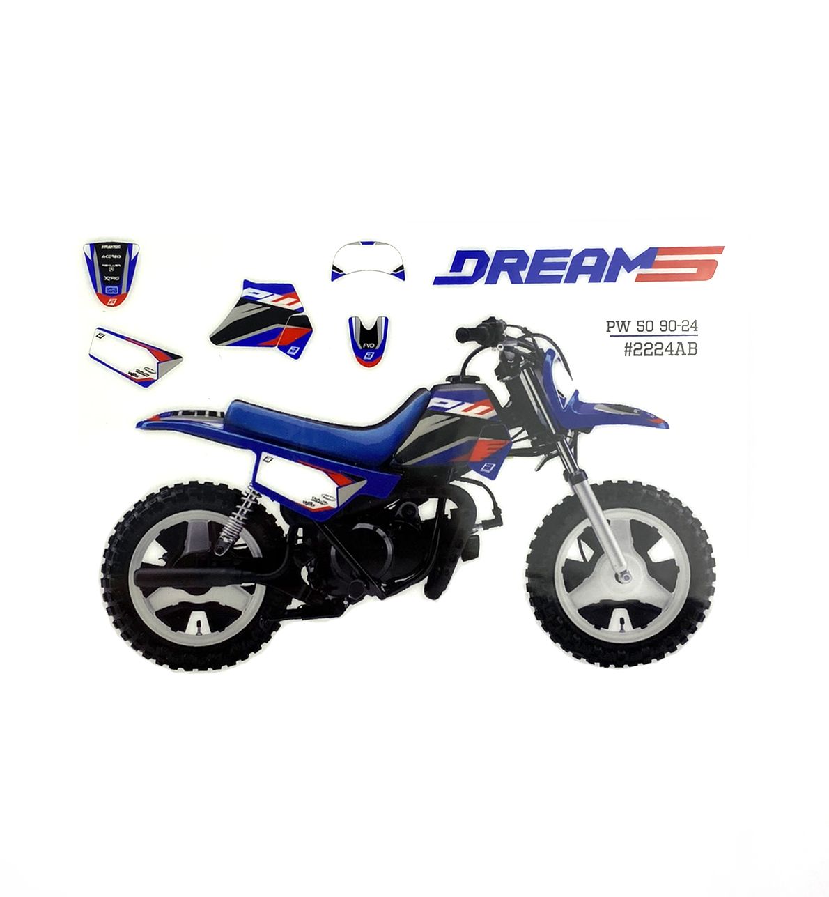 90-24 PW50 DREAM 5 BLACKBIRD, DECAL KIT 2224AB - Image 3