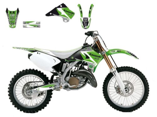 03-08 KX125 250 DREAM-3, BLACKBIRD DECAL KIT 2408E