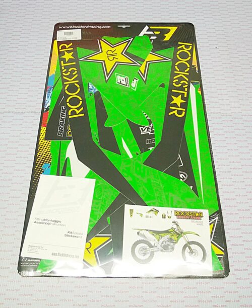 12-15 KX450F ROCKSTAR ENERGY, BLACKBIRD 2420L DECAL KIT