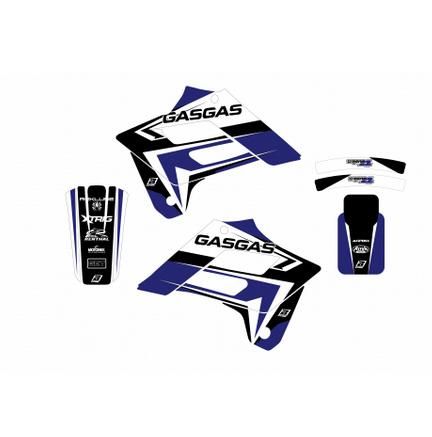 02-06 GASGAS DREAM-4 BLUE, BLACKBIRD DECAL KIT 2903N/03