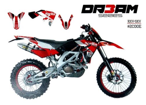 APRILIA RXV SXV 4stk DREAM 3, BLACKBIRD DECAL KIT 2C00E, BB2C00E