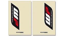 WP FORK DECAL CLEAR, BLACKBIRD DECAL SET 5045W