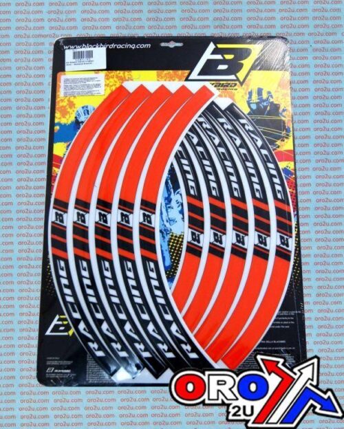 RIM STICKER ORANGE RACING, 5081/90 BLACKBIRD