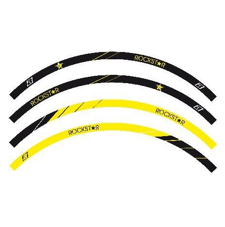 RIM STICKERS ROCKSTAR, BLACKBIRD 5068R/40