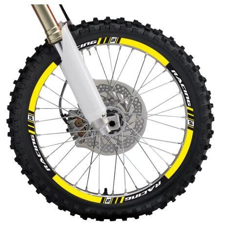 RIM STICKER YELLOW RACING, 5081/40 BLACKBIRD