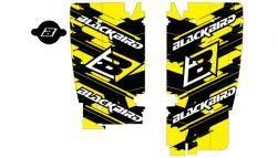 08-17 RMZ450 RAD LOUVER DECAL, BLACKBIRD DECAL
