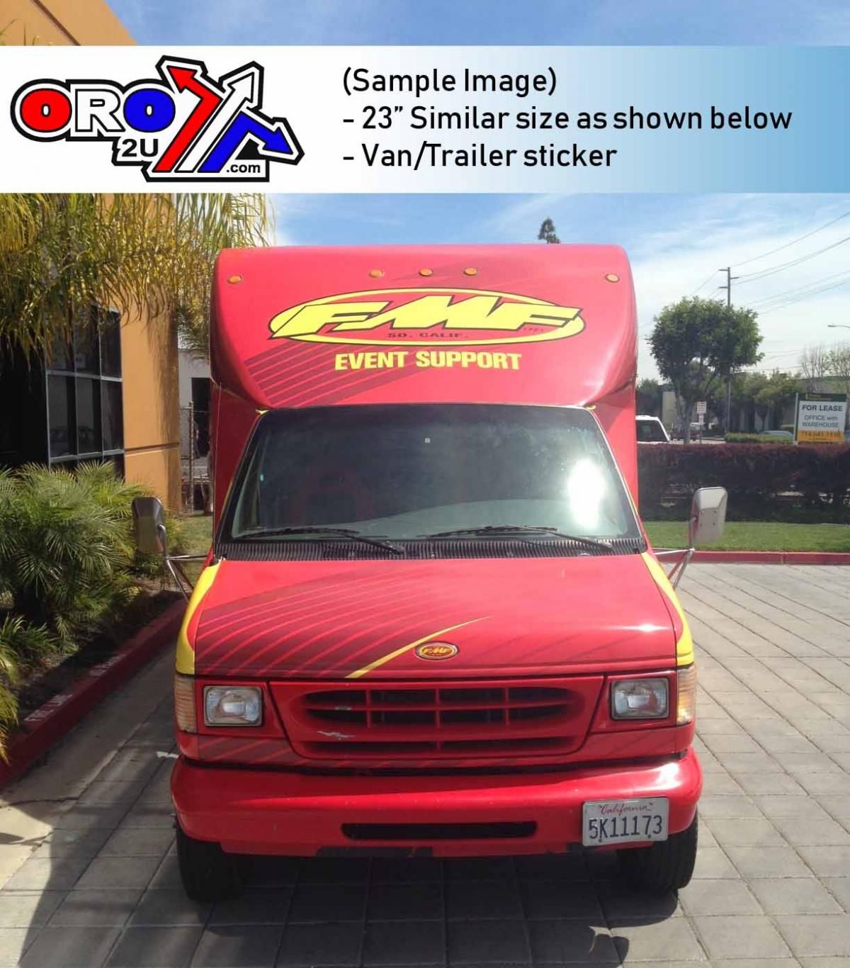 FMF 23" OVAL STICKER PK/10 - Image 2