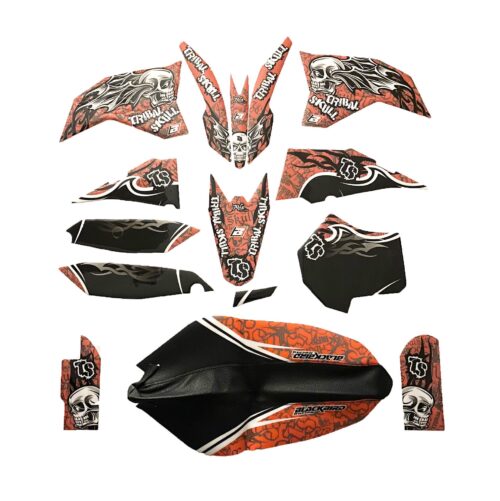 09-12 SX65 KTM TRIBAL SKULL 2, BLACKBIRD FULL TEAM KIT 8535B