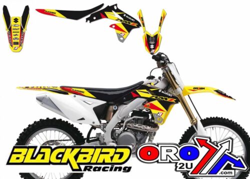 08-17 RMZ450 DREAM 3 DECAL KIT, BLACKBIRD 8316E SUZUKI