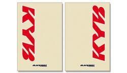 FORK DECAL SET KYB CLEAR RED, BLACKBIRD 5045K THICK DECAL, BB5045K