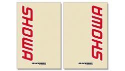 FORK DECAL SHOWA CLR/RED, BLACKBIRD DECAL SET 5045S