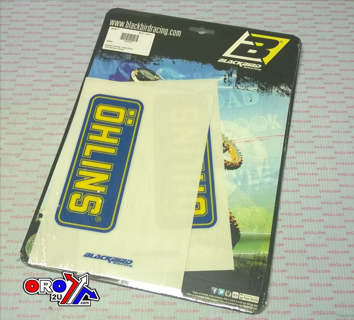 FORK DECAL SET CLEAR OHLINS 5045O - Image 2