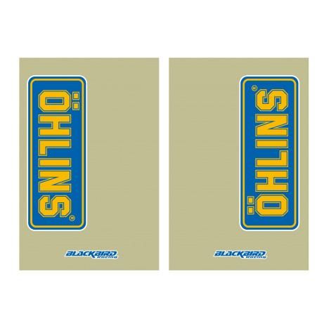FORK DECAL SET CLEAR OHLINS 5045O
