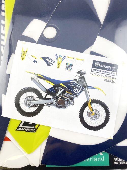 14-16 TE/TC/FE/FC HUSKY TROPHY, BLACKBIRD 2611R5 GRAPHIC KIT