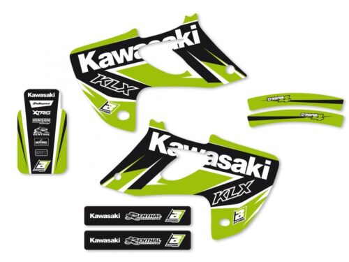 93-97 KLX250 DREAM4 GRAPHIC, BLACKBIRD DECAL KIT 2401N