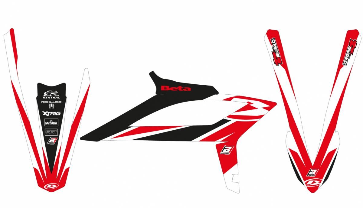 BETA RR 2020-22 DREAM 4 GRAPHICS, BLACKBIRD 2B06N DECAL KIT