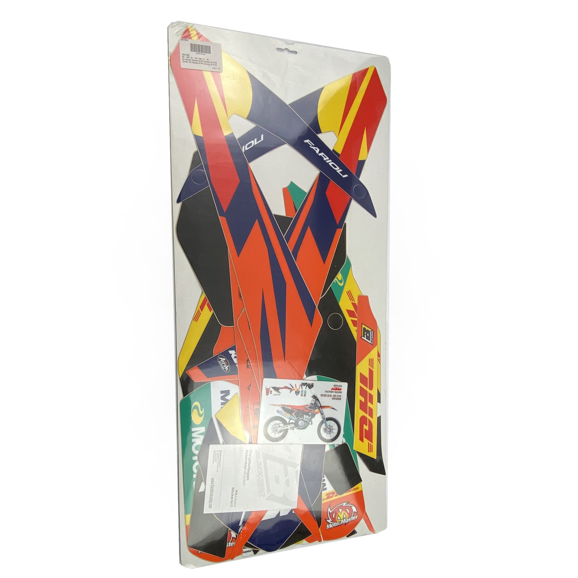 16-19 SX/SXF/EXC KTM FACTORY, BLACKBIRD 2541R22 DECAL KIT