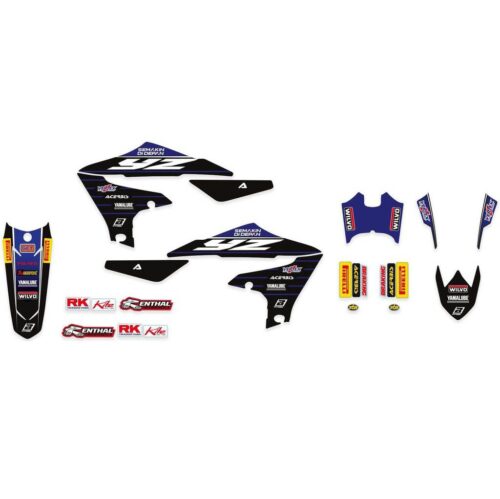 19-22 YZF250/450 REPLICA YAMAHA FACTORY, BLACKBIRD 2247R10 2020-21 GRAPHIC KIT