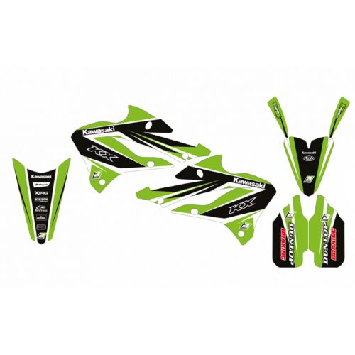 2022 KX 85 KAWASAKI DREAM 4 GRAPHICS, BLACKBIRD 2426N DECAL KIT