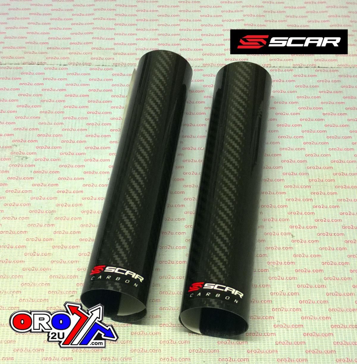 CARBON LOWER FORK WRAP, SCAR RACING SFWLB 240x52 Carbon fibre, For big bikes (125/250/450/500)