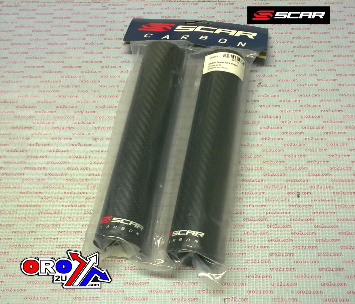 CARBON LOWER FORK WRAP, SCAR RACING SFWLS 220x45 Carbon fibre, For Small bike (85) - Image 3