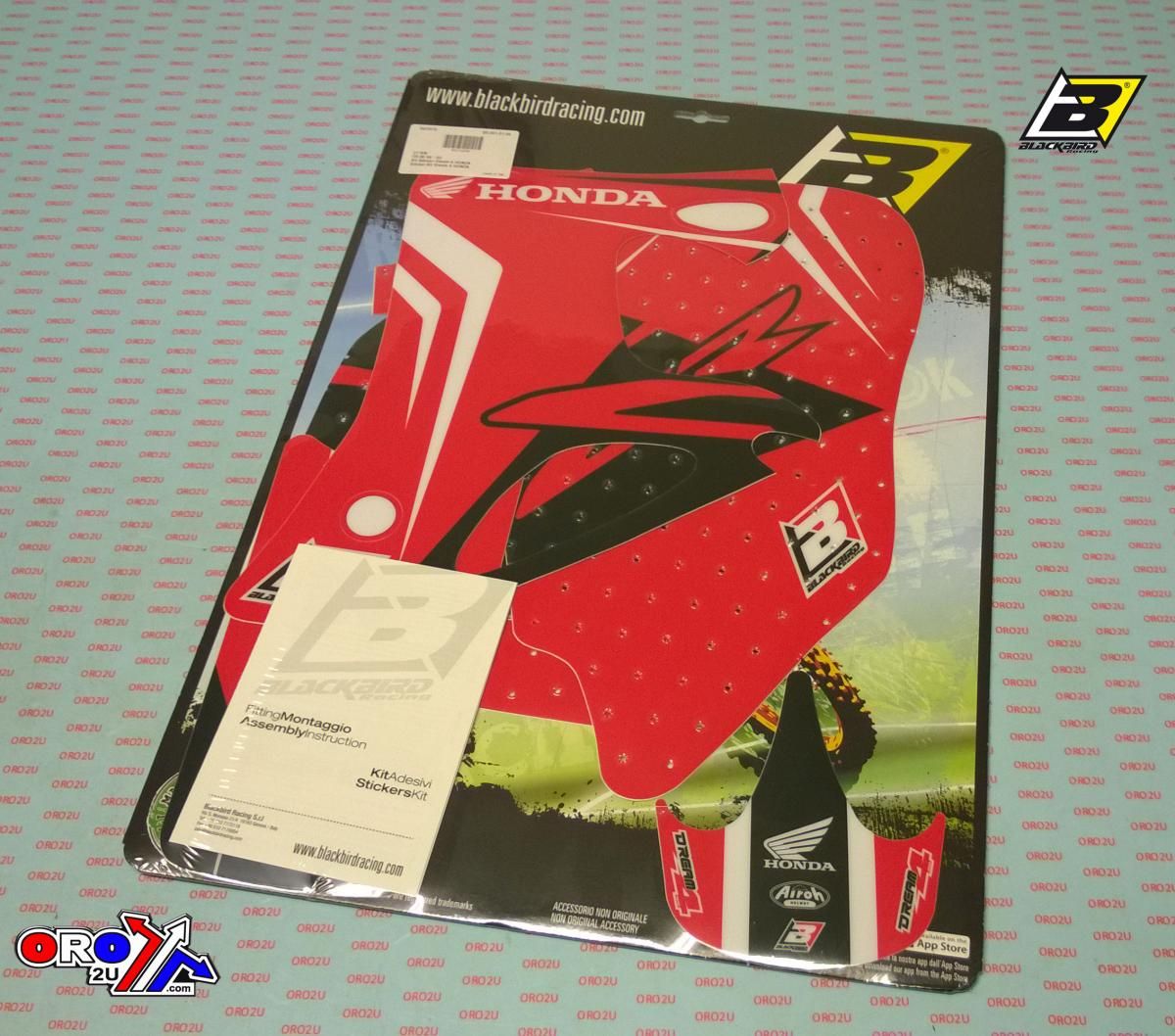 96-02 CR80 DREAM3 GRAPHIC, BLACKBIRD DECAL KIT 2116N