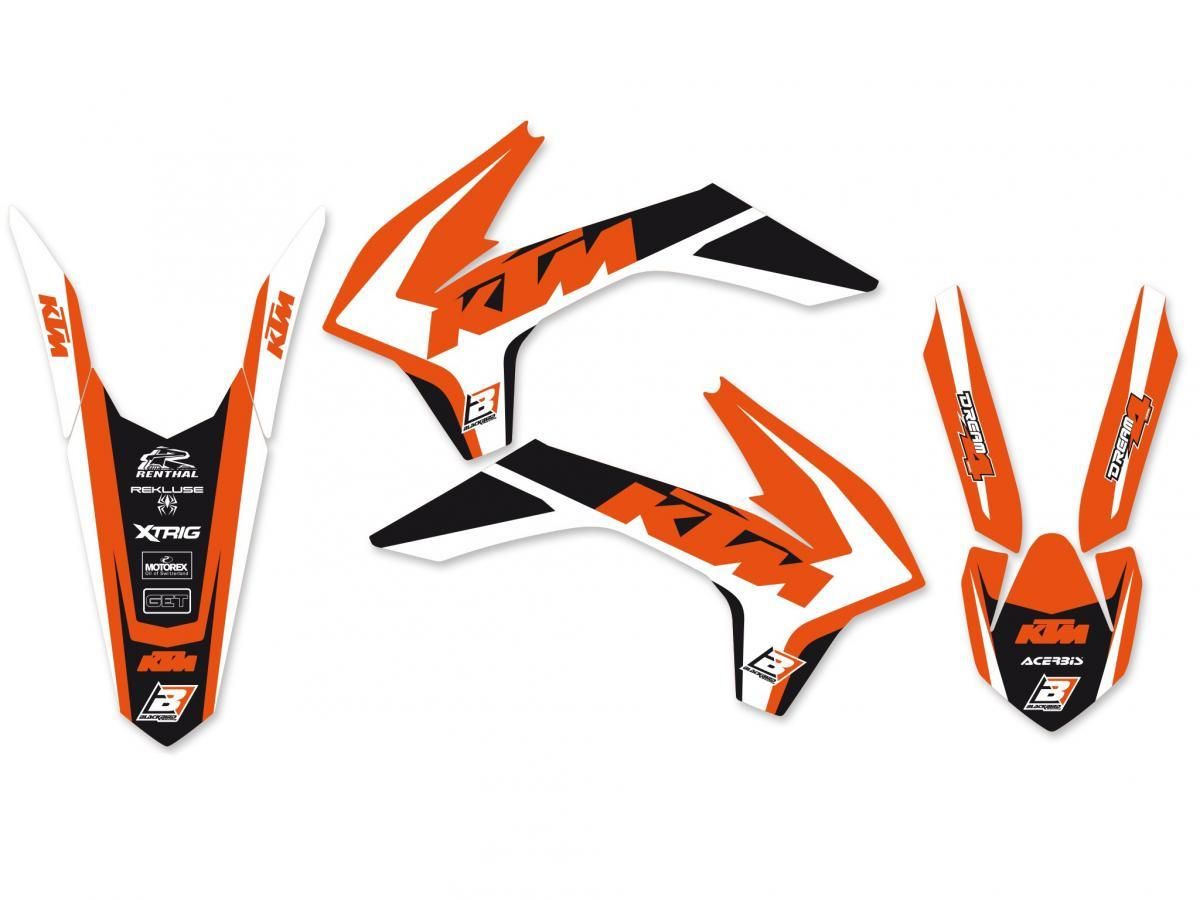 13-15 SX/SXF 14-16 EXC ROCKSTAR, BLACKBIRD FULL TEAM KIT 8538L - Image 3