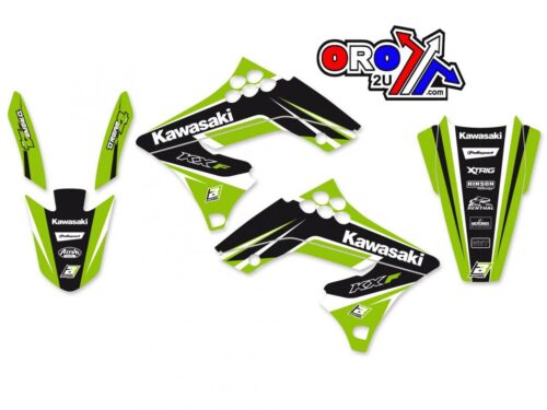 09-12 KXF250 DREAM 4 GRAPHIC, BLACKBIRD DECAL KIT 2418N