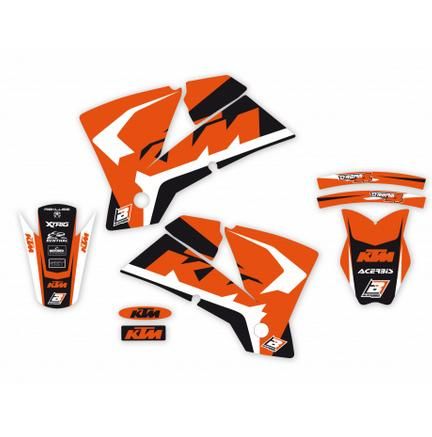 01-04 SX/EXC KTM DREAM-4, BLACKBIRD DECAL KIT 2517N
