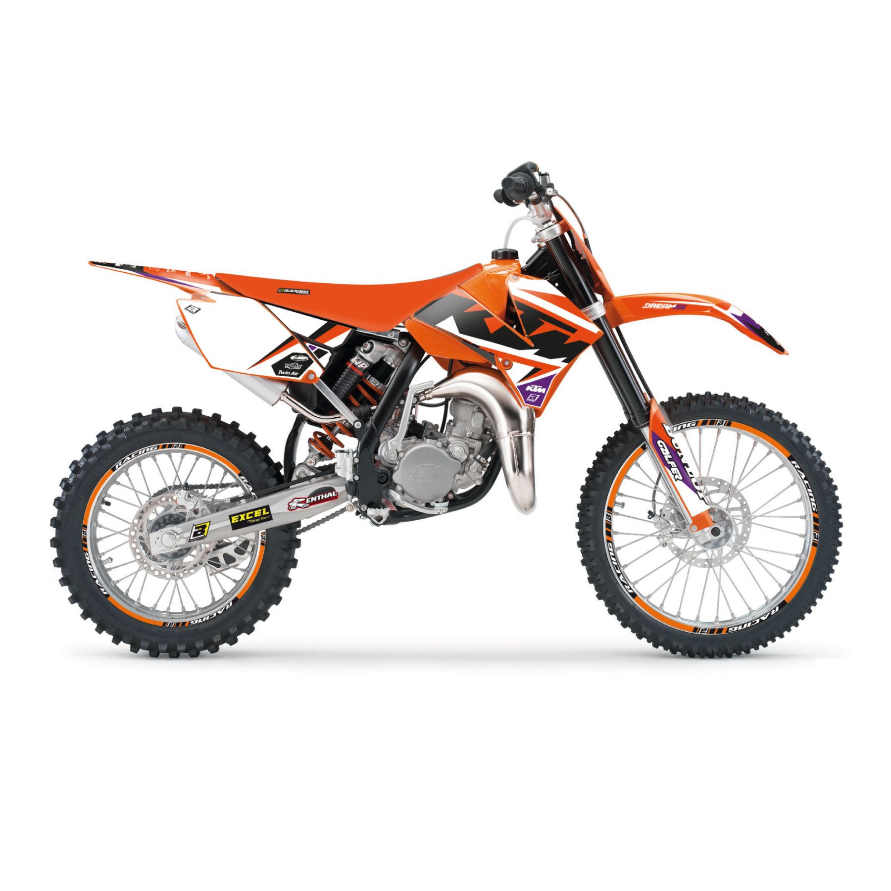 06-12 SX85 KTM DREAM 5, BLACKBIRD DECAL KIT 2529AB