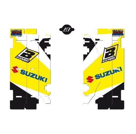 18-22 RMZ450 RAD LOUVER DECAL, BLACKBIRD A304N, SUZUKI - Image 2
