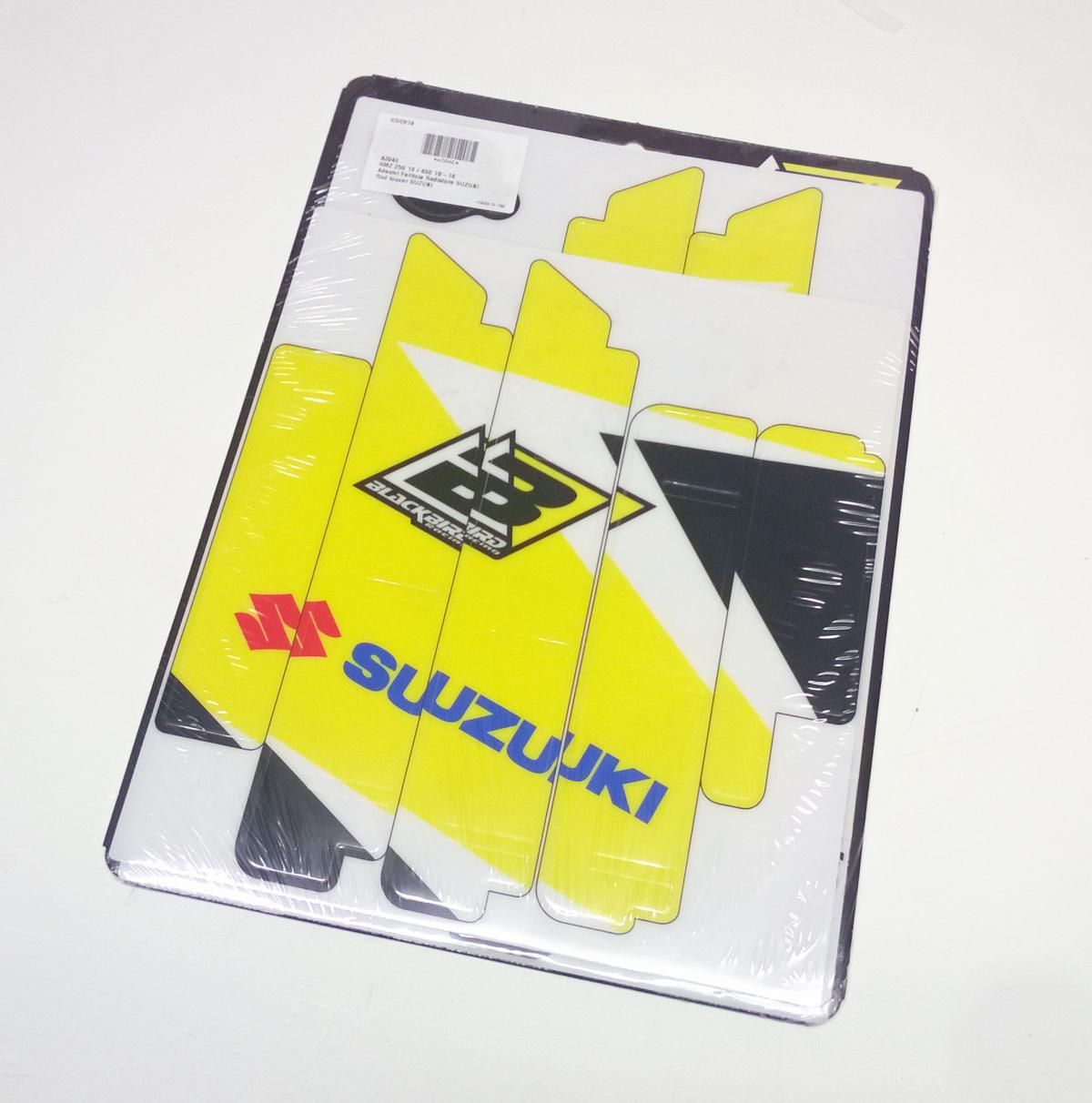 18-22 RMZ450 RAD LOUVER DECAL, BLACKBIRD A304N, SUZUKI