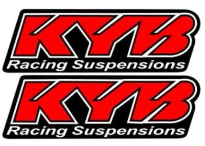 KYB RED Fork Sticker 1 Pair Reflective Suspension Decal - Image 2