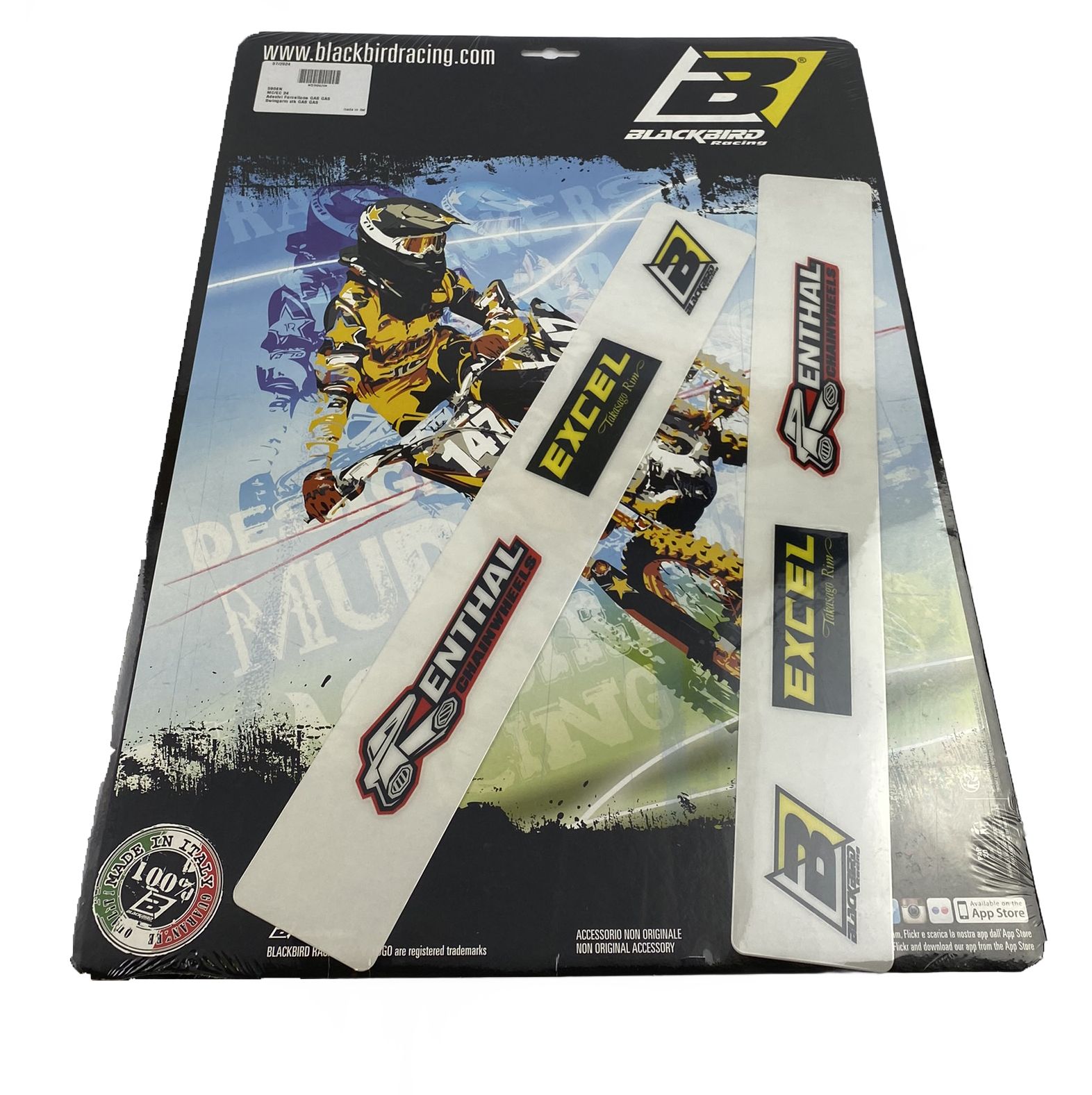 SWINGARM DECAL GASGAS 2024-2025, BLACKBIRD 5906N - Image 2