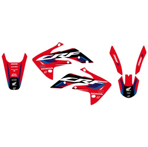 07-25 CRF150R DREAM 5 GRAPHIC, BLACKBIRD DECAL KIT 2141AB