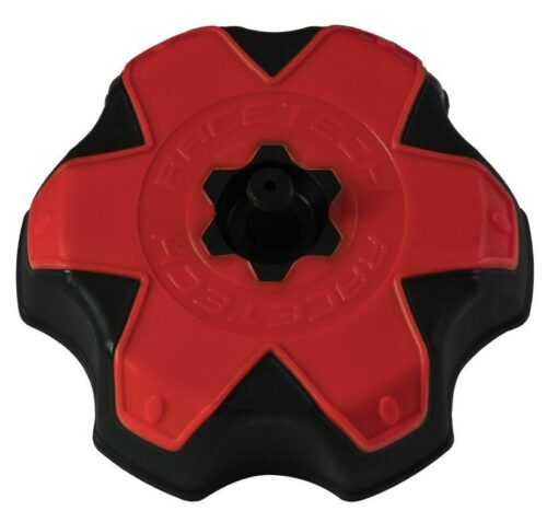 TANK CAP RTECH BLACK/RED, RTECH R-TAPPORMZRS9