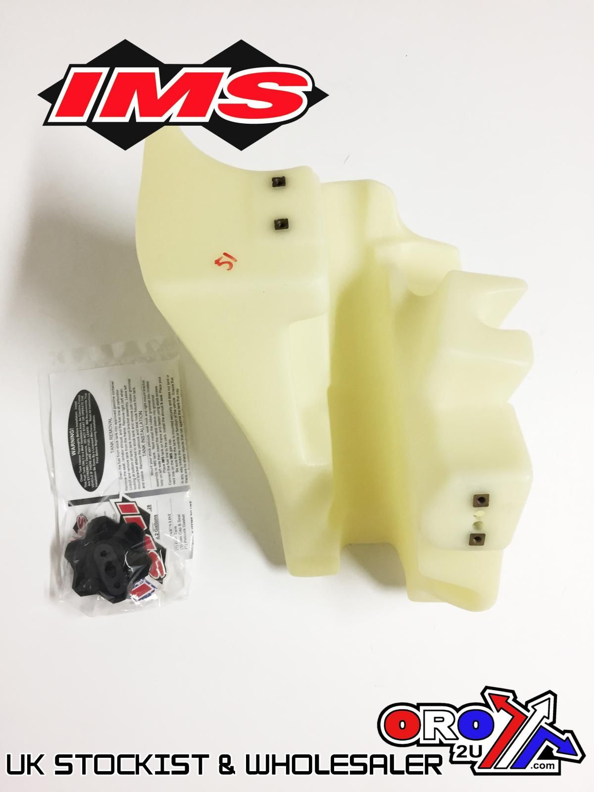 IMS Fuel Tank 2.2 gal Natural Screw Cap, Yamaha YZ85 2002-2021, 117328-N2