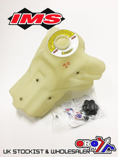 IMS Fuel Tank 3.2 gal Natural Screw Cap, Honda CRF450X 2005-2017, 112242-N2