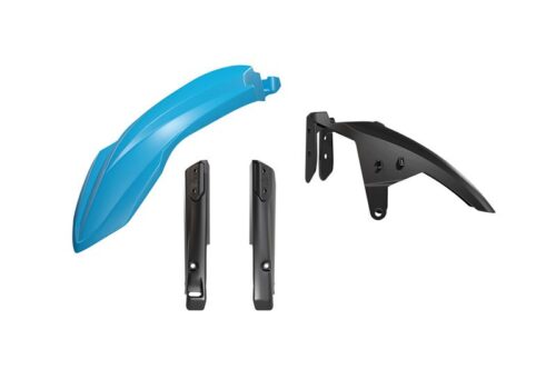 FRONT FENDER & FORK GUARD KIT 3PCS YAMAHA T7 700 R-TECH LIGHT BLUE & BLACK R-KITT7F-AZ0-024