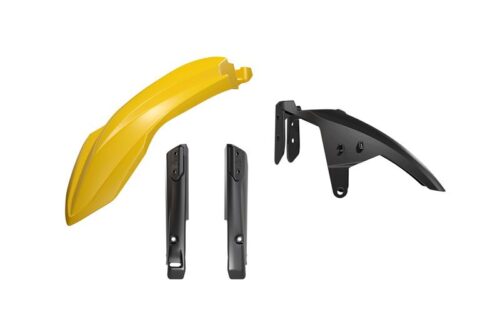 FRONT FENDER & FORK GUARD KIT 3PCS YAMAHA T7 700 R-TECH YELLOW & BLACK R-KITT7F-GY0-024