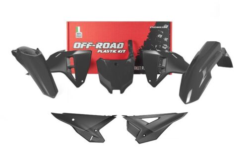 PLASTIC KIT 5PCS HONDA CRF 250/450 2025, R-TECH R-KITCRF-NR0-625 BLACK