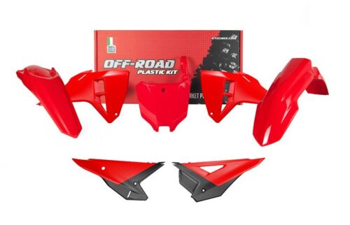 PLASTIC KIT 5PCS HONDA CRF 250/450 2025, R-TECH R-KITCRF-RS0-625 RED BLACK