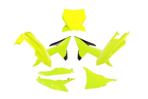 PLASTIC KIT 6PCS KTM SX SXF XC XC-F 2025, R-TECH R-KITKTM-GF0-025 NEON YELLOW